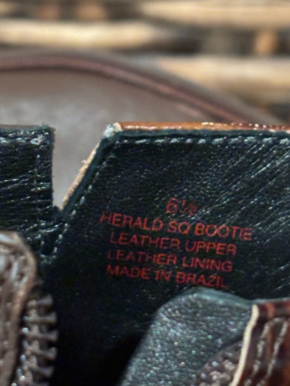Marc Joseph NY Genuine Leather Made in Brazil Ankle Zip Up Bootie in size 6.5 - Picture 12 of 14